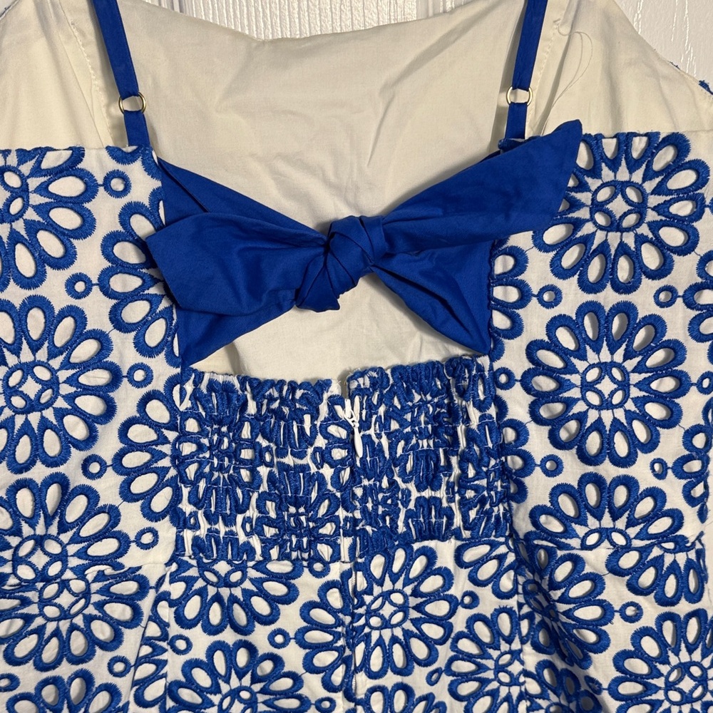 Lilly Pulitzer Blue and White Floral Mini Dress - Picture 5 of 7